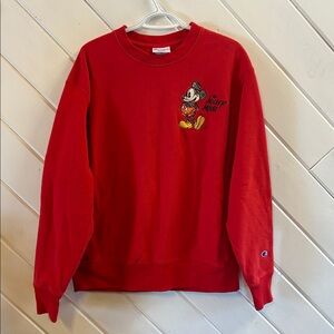 DISNEY Champion Mickey and Pluto Sweatshirt